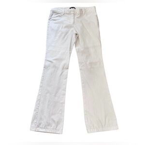 Theory Cotton Bootcut Ivory White Work Pants Size 8